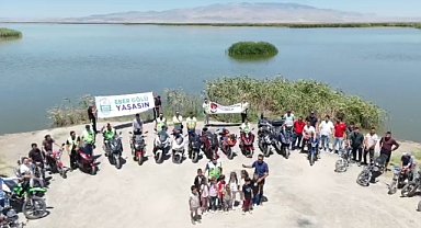 Motorlar Eber Gölü Yaşasın diye yürüdü! 