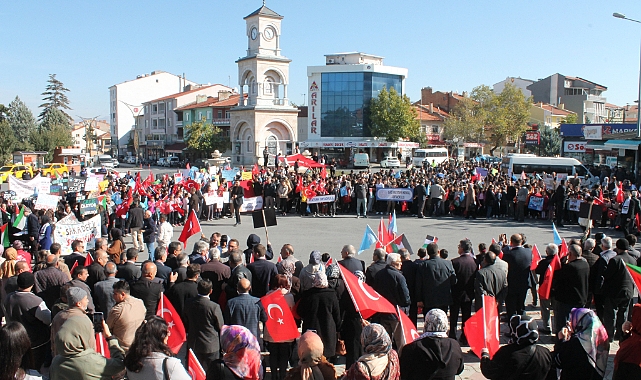 Çayda İnsanlık İçin Zulüme Dur De Yürüyüşü Yapıldı