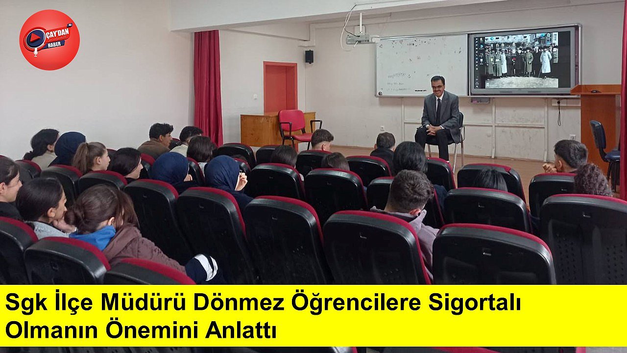 Sgk Müdürü Dönmez öğrencilerle bir araya geldi