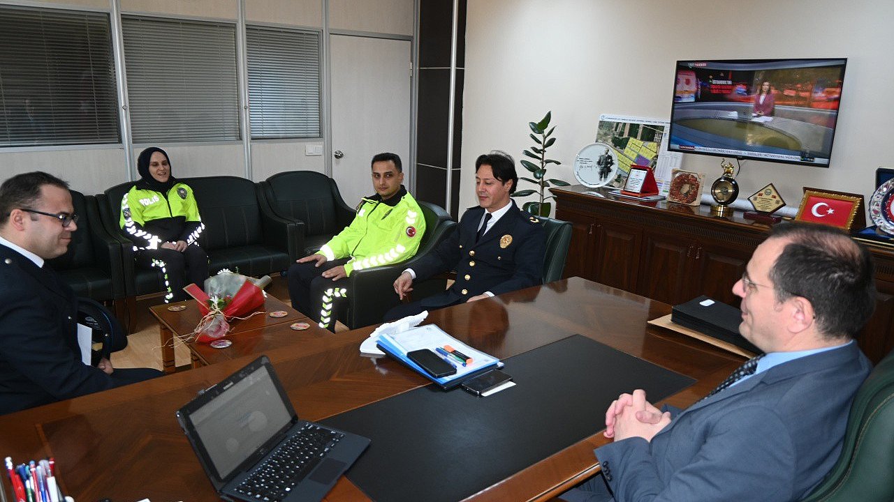 İlçe Emniyet Personelinden Kaymakama Ziyaret